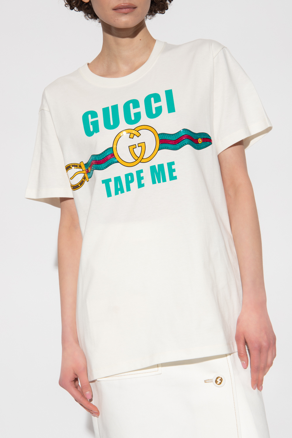 gucci shirt with logo Gucci VbjdevelopmentsShops Germany Cream T